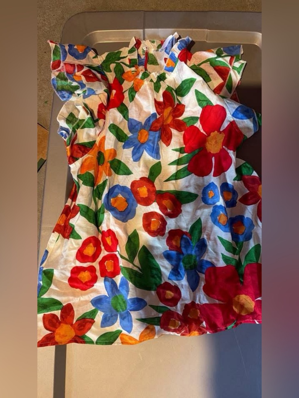 Floral Multicolor shirt (the mint julep boutique)